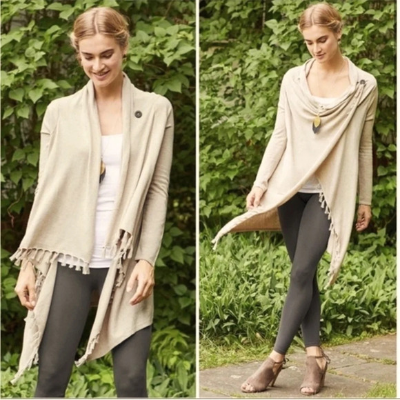 Shein-knit wrap cardigan  sweater - Picture 2 of 7